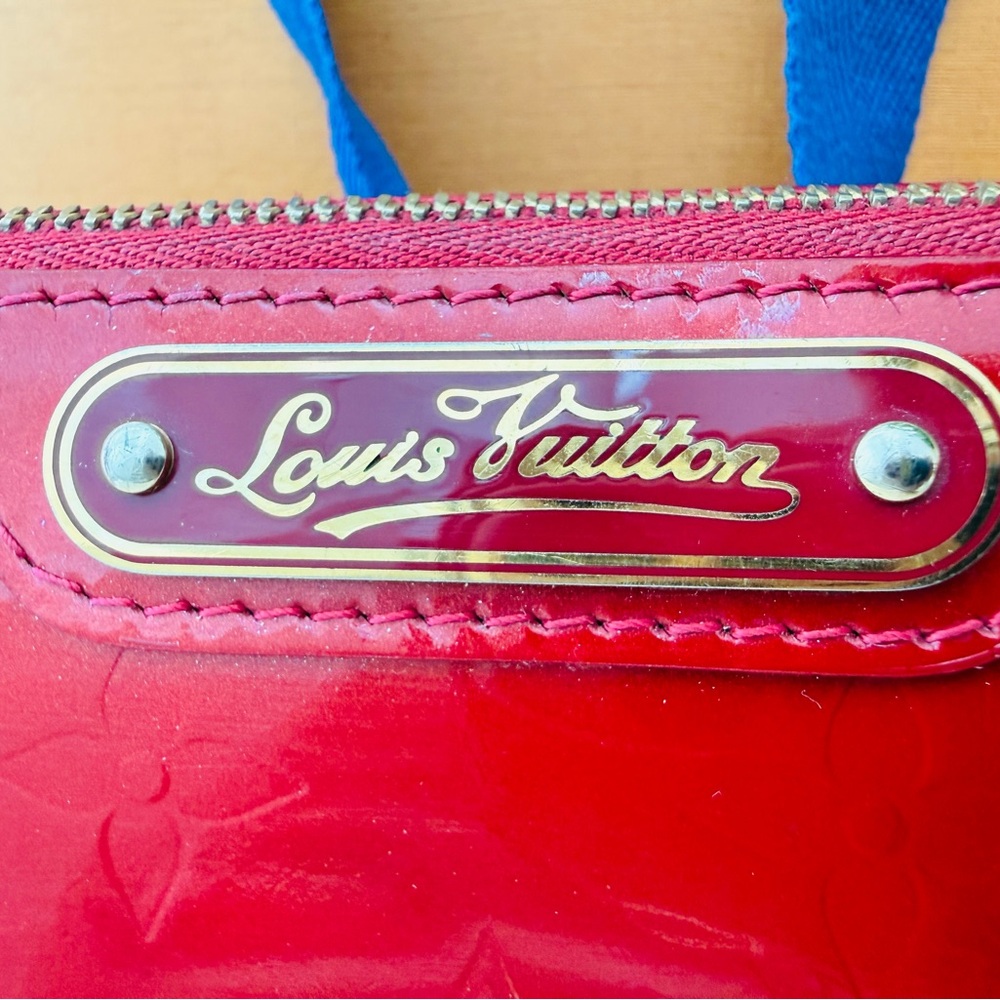 Louis Vuitton Trousse Cosmetic Pouch Pomme D'Amour Red Vernis M91487 Dustcover - Picture 3 of 16